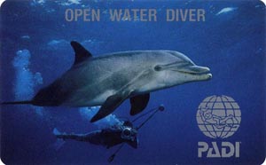 PADI Open Water Diver лиц. сторона
