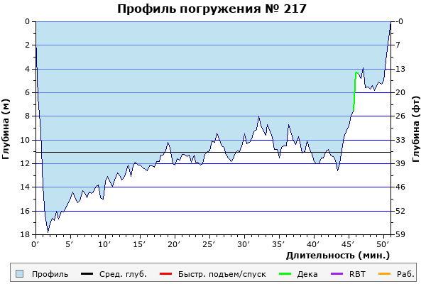 Профиль погружения № 217