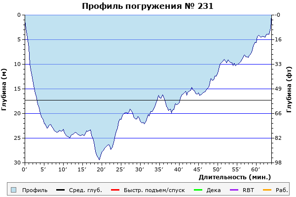 Профиль погружения № 231