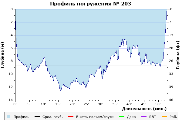 Профиль погружения № 203