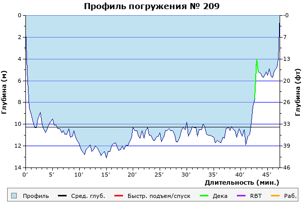 Профиль погружения № 209