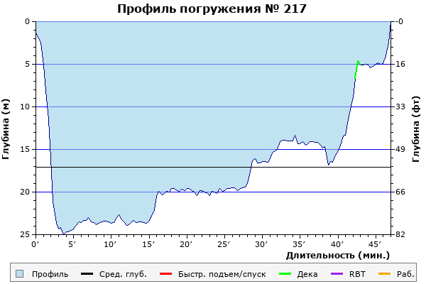 Профиль погружения № 217