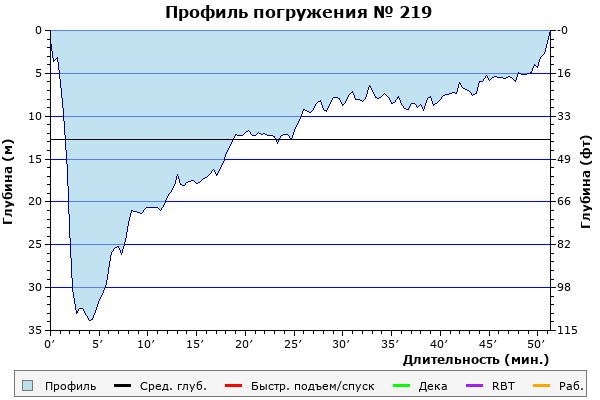 Профиль погружения № 219