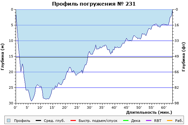 Профиль погружения № 231